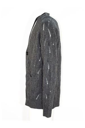 Grey wool blend cardigan MAURO GRIFONI | GS110028106009